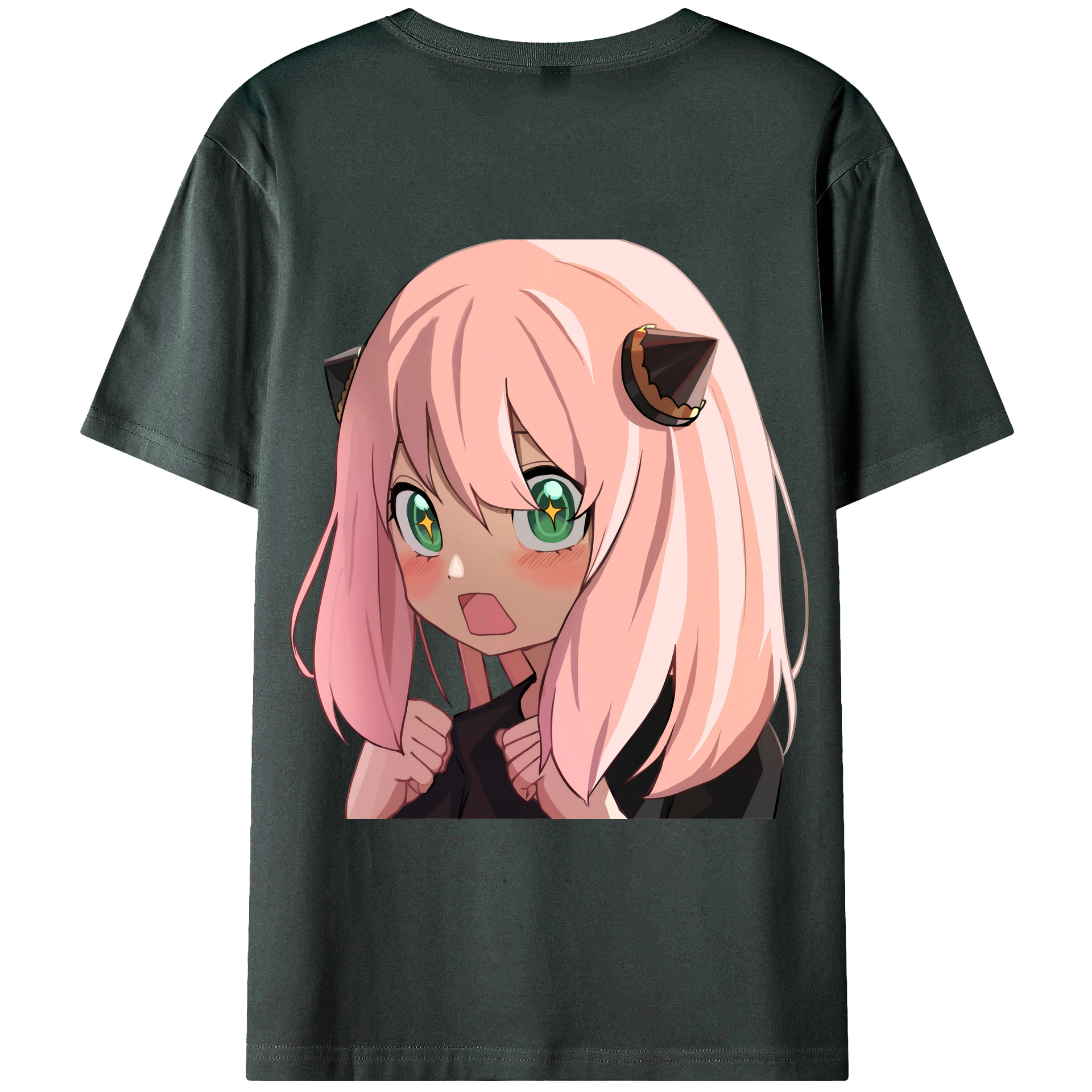 （画像用） SPY×FAMILY间谍家家酒 綿100％ メンズ半袖Tシャツ（バックプリント） 通気性